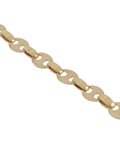 Shop Rabanne Chain Necklace In Golden Brass In Metallic
