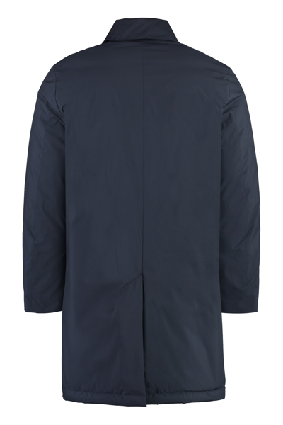Paul Smith Parka In Technical Fabric In Blue