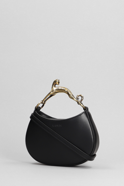 Shop Lanvin Hobo Shoulder Bag In Black Leather