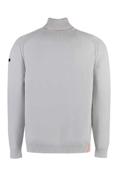 Shop Rrd - Roberto Ricci Design Cotton Turtleneck Sweater In Grey