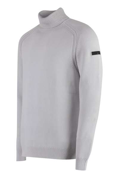 Shop Rrd - Roberto Ricci Design Cotton Turtleneck Sweater In Grey