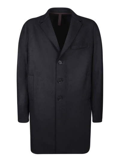 Shop Harris Wharf London Boxy Cashmere Black Coat