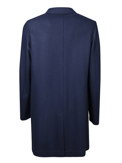 Harris Wharf London Blue Single-breasted Coat In Blue
