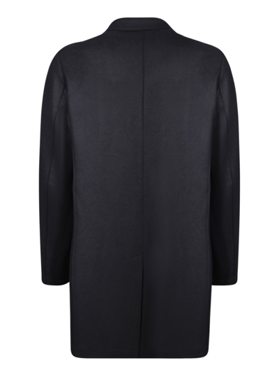 Shop Harris Wharf London Boxy Cashmere Black Coat