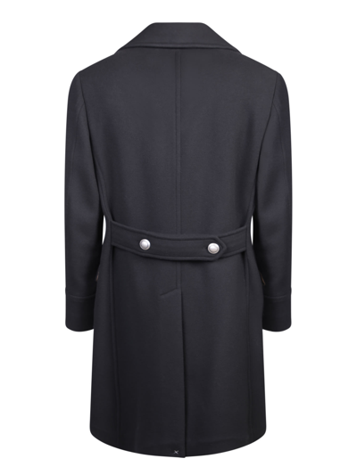 Shop Brunello Cucinelli Cashmere And Wool Black Coat