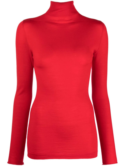 Shop Marni Red Virgin Wool Jumper In Rosso