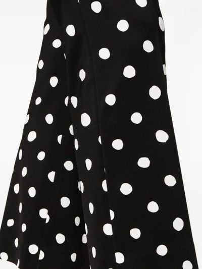 Shop Marni Black Stretch-design Cropped Trousers In Nero