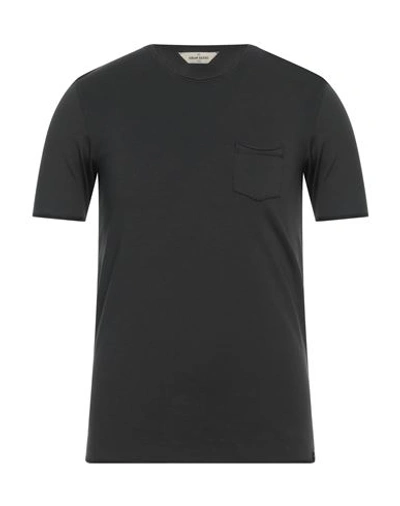 Shop Gran Sasso Man T-shirt Black Size 34 Cotton, Elastane