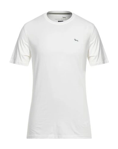 Shop Harmont & Blaine Man T-shirt White Size L Cotton