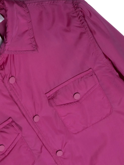 Shop Aspesi Iconic Shirt Jacket In Violet