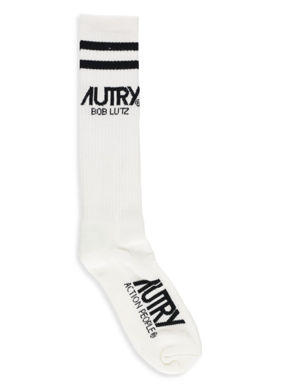 Shop Autry Cotton Socks In Avorio