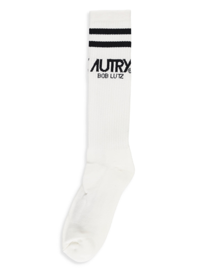 Shop Autry Cotton Socks In Avorio