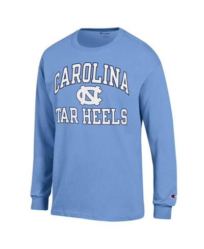Shop Champion Men's  Carolina Blue North Carolina Tar Heels High Motor Long Sleeve T-shirt