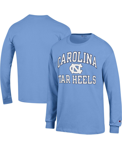 Shop Champion Men's  Carolina Blue North Carolina Tar Heels High Motor Long Sleeve T-shirt