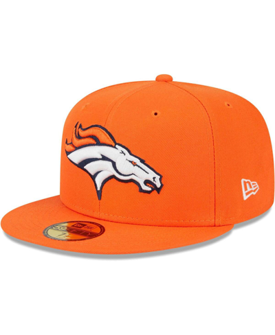 New Era Men's  Orange Denver Broncos Main 59fifty Fitted Hat In Orange