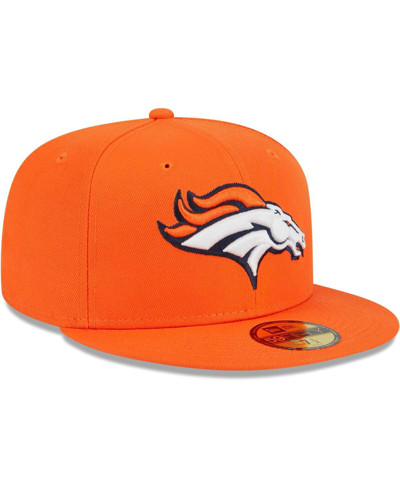 New Era Men's  Orange Denver Broncos Main 59fifty Fitted Hat In Orange