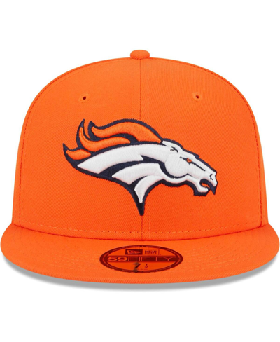 New Era Men's  Orange Denver Broncos Main 59fifty Fitted Hat In Orange