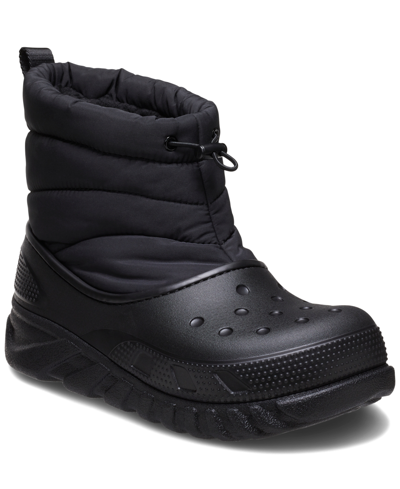 Shop Crocs Men's Duet Max Casual Boots From Finish Line In Black