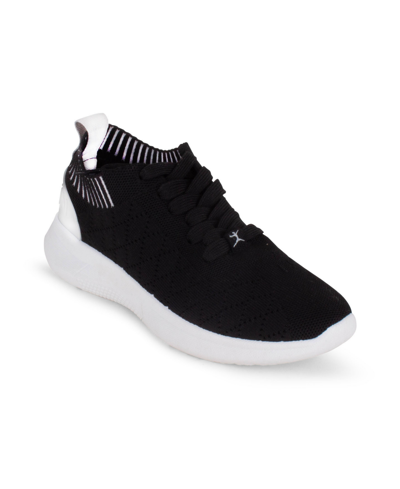 Shop Danskin Women's Success Lace-up Sneaker In Black,white
