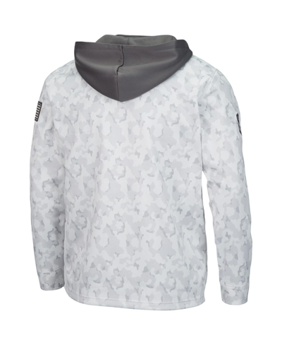 Colosseum Arctic Camo Nebraska Huskers Oht Military Appreciation Quarter-zip Hoodie In Arctic Camo