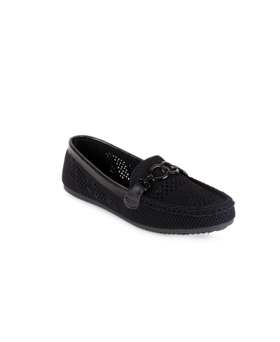 Shop Gloria Vanderbilt Women's Abigale Knit Slip On Loafer In Black