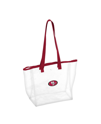 Shop Logo Brands Women's San Francisco 49ers Stadium Clear Tote In Scarlet