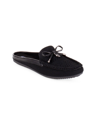 Shop Gloria Vanderbilt Women's Rosilyn Knit Slip On Flats In Black