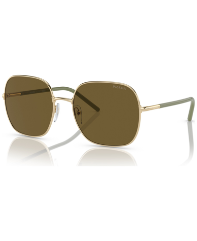 Shop Prada Women's Sunglasses, Pr 67xs In Pale Gold