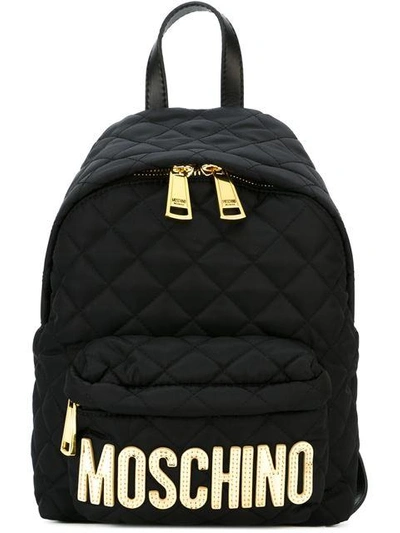 Shop Moschino - Small Quilted Backpack