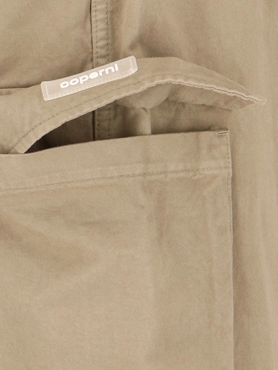 Coperni Cotton Wide-leg Cargo Pants In Beige