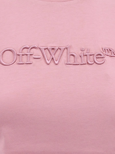Shop Off-white T-shirt In Pink