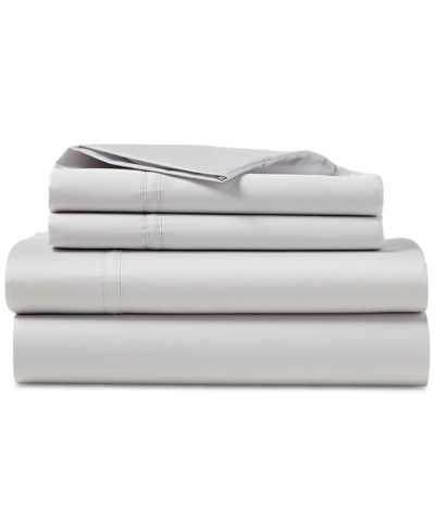 Shop Lauren Ralph Lauren Spencer 475 Thread Count Cotton Sateen 4-pc. Sheet Set, Queen In Soft Grey