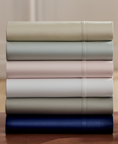 Shop Lauren Ralph Lauren Spencer 475 Thread Count Cotton Sateen 4-pc. Sheet Set, Queen In Soft Grey