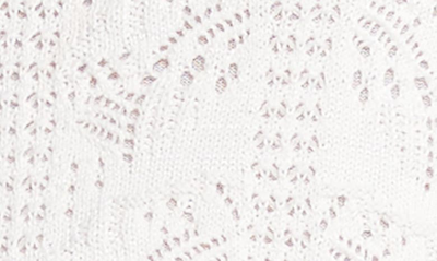 Nic + Zoe Crochet Sweater Tank In Paper White