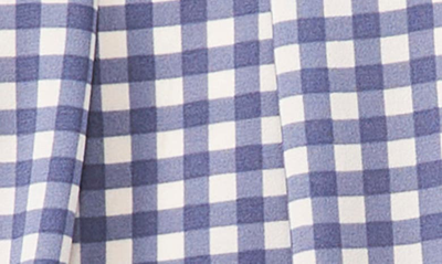 Cece Checked Halter Top In Moonlight Blue
