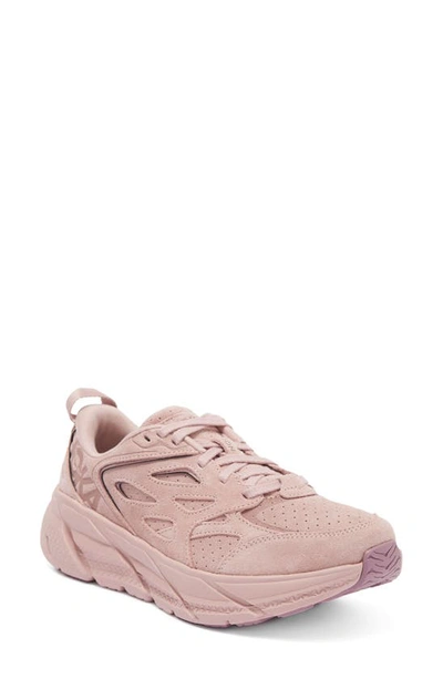 Shop Hoka Gender Inclusive Clifton L Suede Sneaker In Pale Mauve