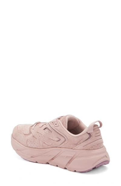 Shop Hoka Gender Inclusive Clifton L Suede Sneaker In Pale Mauve