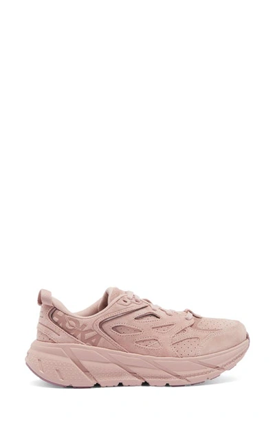 Shop Hoka Gender Inclusive Clifton L Suede Sneaker In Pale Mauve