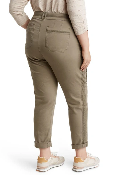 Wit & Wisdom 'ab'solution Roll Cuff Stretch Utility Pants In Lok-laurel Oak