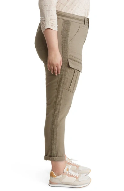 Wit & Wisdom 'ab'solution Roll Cuff Stretch Utility Pants In Lok-laurel Oak