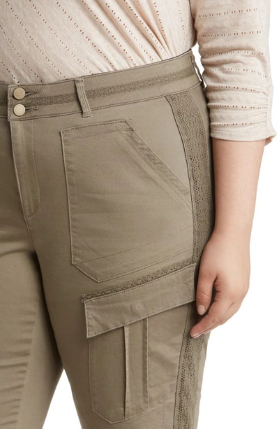 Wit & Wisdom 'ab'solution Roll Cuff Stretch Utility Pants In Lok-laurel Oak