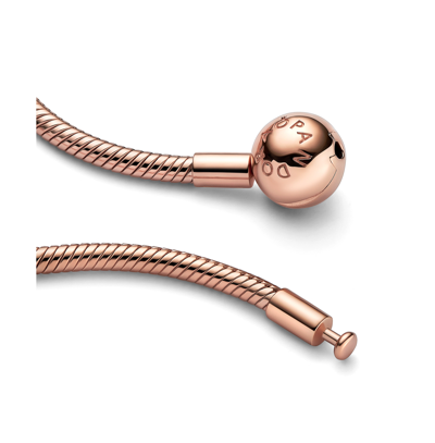 Pandora Moments Snake Chain Necklace In Rose Gold