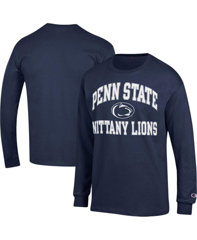 Shop Champion Men's  Navy Penn State Nittany Lions High Motor Long Sleeve T-shirt
