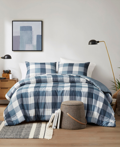 Shop 510 Design Jonah Plaid Check 3-pc. Comforter Set, Full/queen In Blue