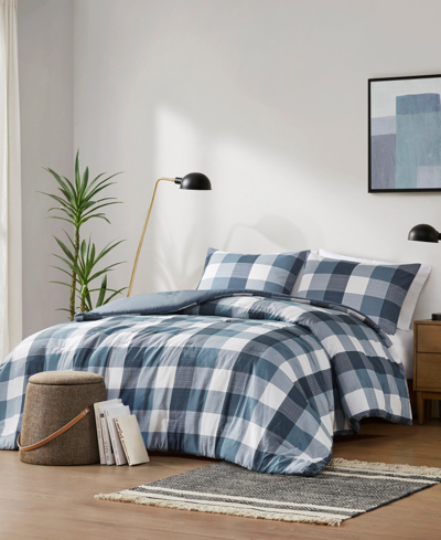 Shop 510 Design Jonah Plaid Check 3-pc. Comforter Set, Full/queen In Blue