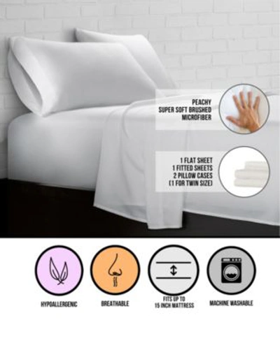 Ella Jayne Cozy Touch Triple Brushed Microfiber Sheet Sets In White