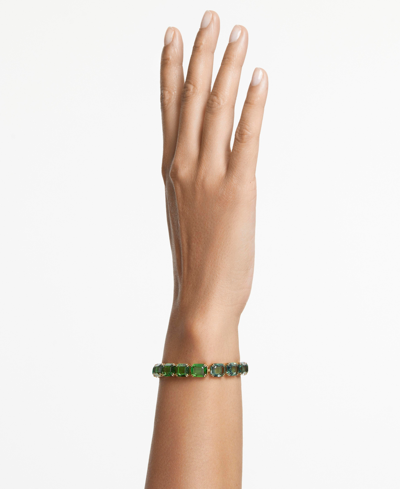 Swarovski Millenia Octagon Cut Crystal Bracelet In Green