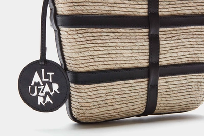 Shop Altuzarra 'watermill' Camera Bag In Natural/black