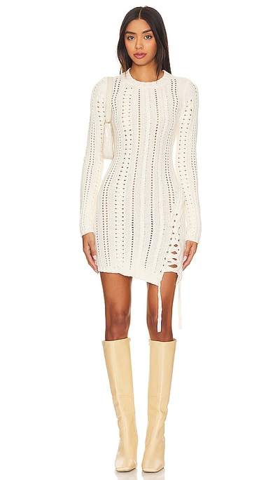 Shop Camila Coelho Anira Cable Dress In Ivory