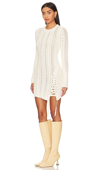 Shop Camila Coelho Anira Cable Dress In Ivory